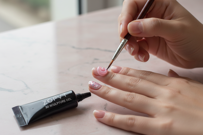 Self-Application Nail Gel POV Shot