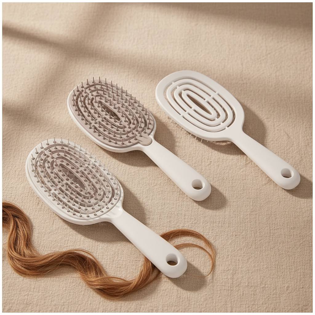 Self Cleaning Styling Comb
