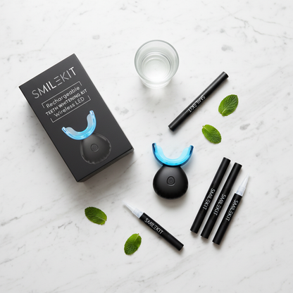 SmileKit Flatlay — Marble with Props